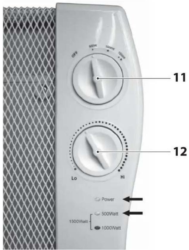 QUIGG GTGH02 - Niveau de chauffage I (500 W) - 2