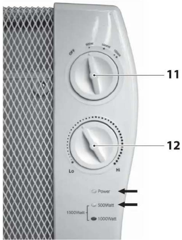 QUIGG GTGH02 - Heizstufe I (500 W) - 2