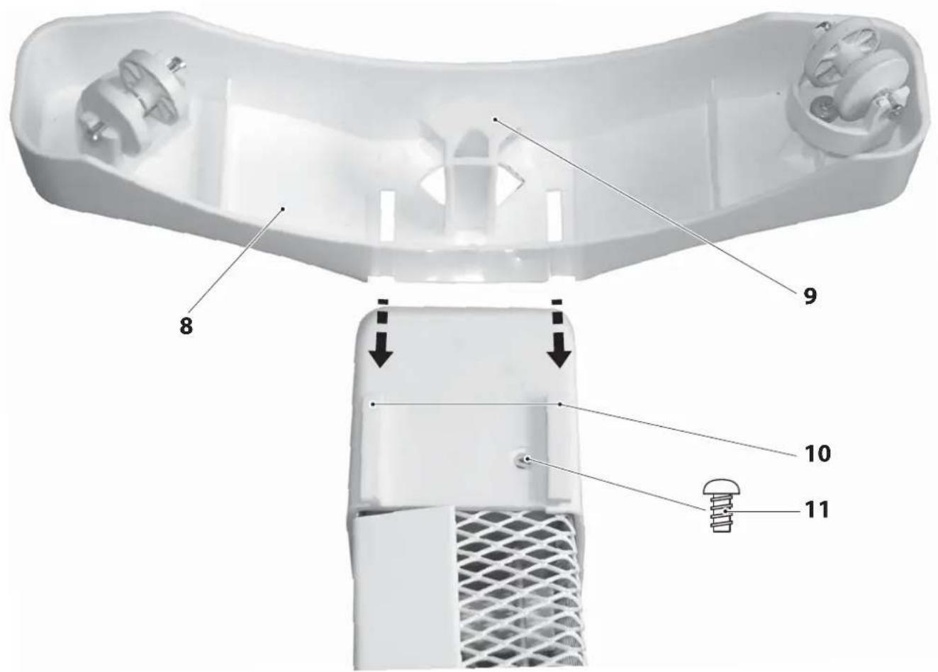 QUIGG GTGH02 - Montage van een op de vloer geplaatst verwarmingstoestel - 2