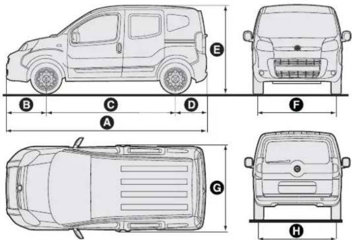 FIAT Qubo (2016) - DIMENSIONS - 1