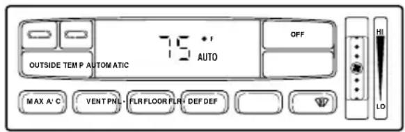 Lincoln Navigator (1999) - Dispositif de régulation électronique de la température (EATC) - 1