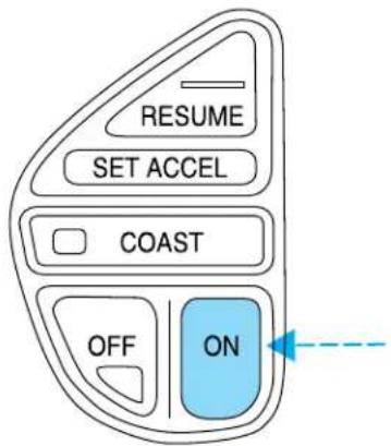 Lincoln Navigator (2001) - Mise en fonction duprogrammateur de vitesse - 1