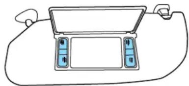 Lincoln Navigator (2001) - MIROIR ÉCLAIRE DE PARE-SOLEIL (SELON L'ÉQUIPEMENT) - 1