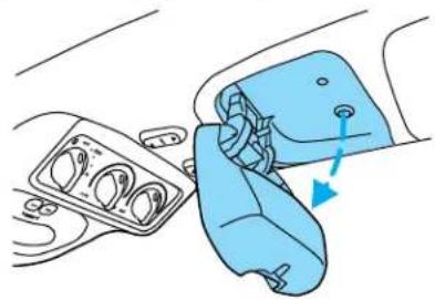 Lincoln Navigator (2001) - Compartment de rangement avant (selon l'équipement) - 1