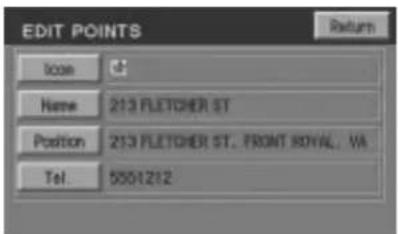 Lincoln Navigator (2004) - Pour avoir accès aux listes de points méorisés - 2