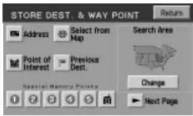 Lincoln Navigator (2004) - Établissement d'une liste de destinations et de points de cheminement - 1