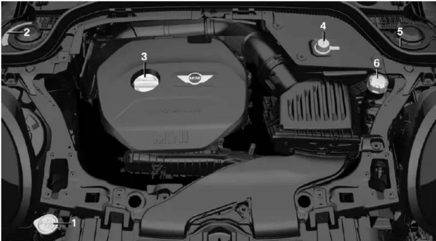 MINI 3 door (2016) - Détails importants dans compartiment moteur - 1