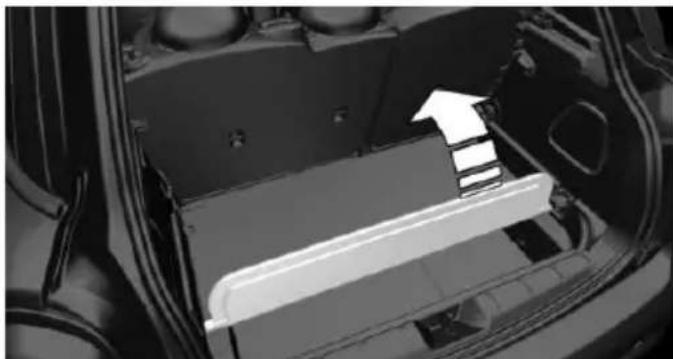 MINI 3 door (2016) - Retirer le plancher du compartiment à bagages - 1