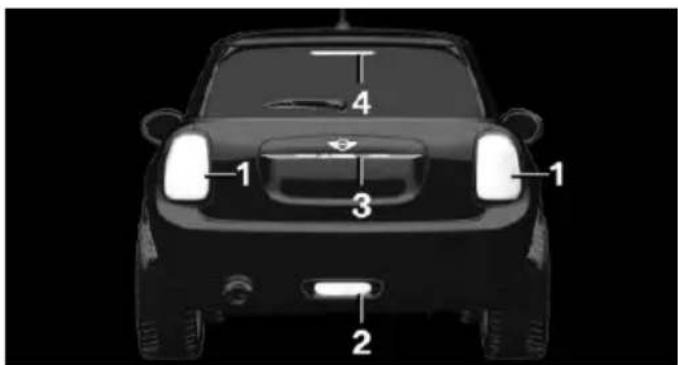 MINI 3 door (2016) - Véhicules avec un feu arrière de brouillard - 1