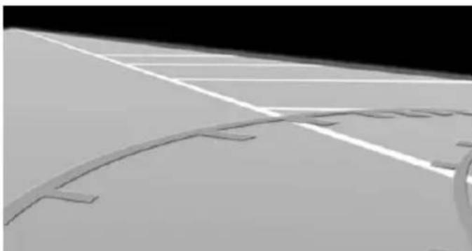MINI 3 door (2016) - Stationnement en utilisant la trajectoire correspondant à la position du volant et la trajectoire théorique - 2