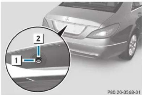Mercedes-Benz CLS Coupe (2012) - Verrouillage sépare du coffre - 1
