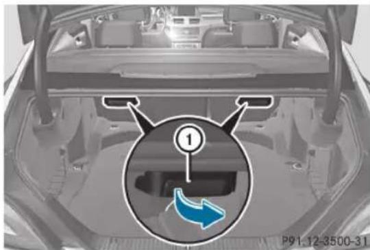 Mercedes-Benz CLS Coupe (2012) - Rabattement du dossier de siège vers l'avant - 1