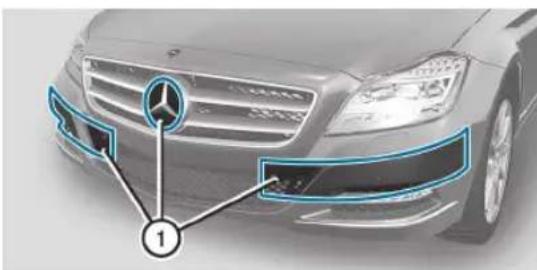 Mercedes-Benz CLS Coupe (2012) - Nettoyage des capteurs - 1