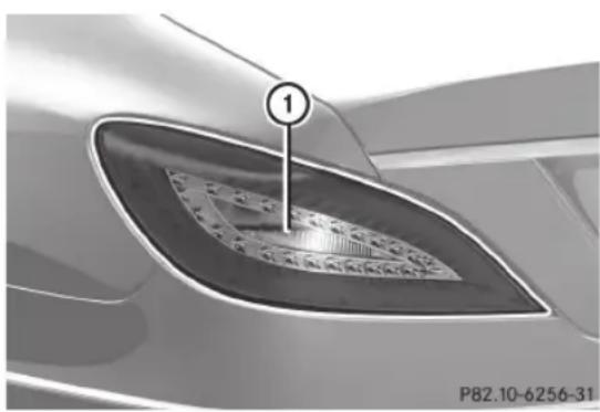 Mercedes-Benz CLS Coupe (2012) - Aperçu: remplacement/types d'ampoules - 1