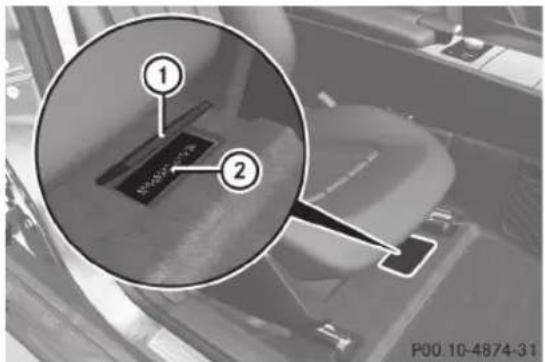 Mercedes-Benz CLS Coupe (2012) - Numero d'identification, vehicule (NIV) - 1