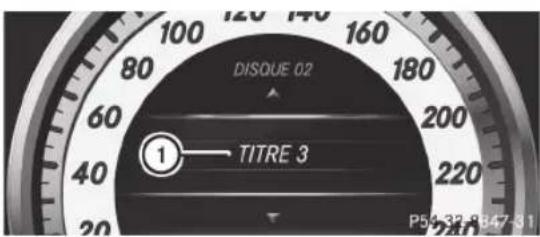 Mercedes-Benz CLS Coupe (2012) - Fonctionnement du lecteur audio ou du média audio - 1