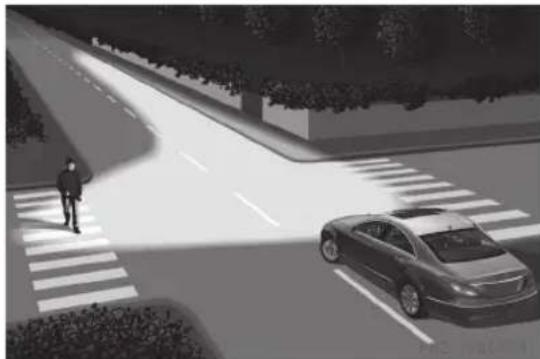 Mercedes-Benz CLS Coupe (2012) - Fonction d'éclairage intersection - 1