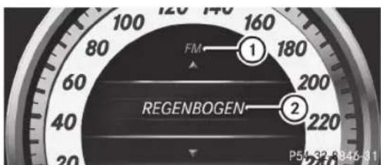 Mercedes-Benz CLS Coupe (2012) - Selection d'une station radio - 1