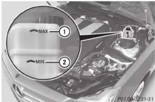 Mercedes-Benz CLS Coupe (2012) - Niveau du liquide de frein - 1