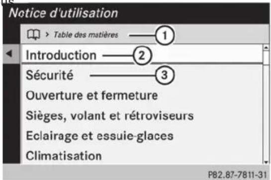 Mercedes-Benz CLS Coupe (2013) - Table des matières - 1