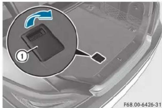 Mercedes-Benz CLS Coupe (2013) - Compartiment de rangement sous le plancher du coffre - 1