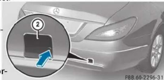 Mercedes-Benz CLS Coupe (2013) - Remorquage et démarrage du moteur par remorquage du véhicule - 2