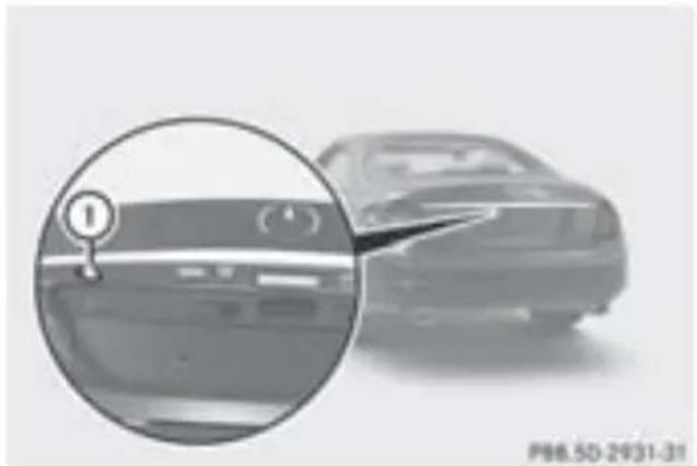Mercedes-Benz CLClass (2007) - トランクの解錠 - 1