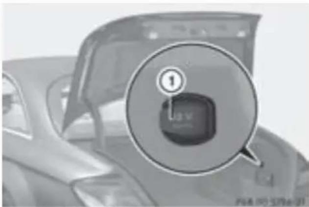 Mercedes-Benz CLClass (2007) - ト lamなく内の 12V電源sケット - 1