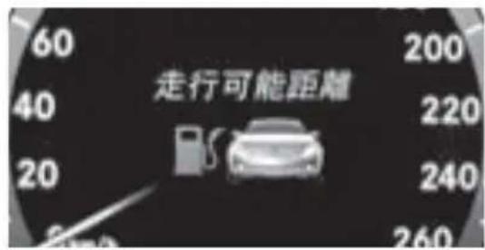 Mercedes-Benz CLClass (2007) - 瞬間燃費·走行可能距離表示画面を表示させる - 1