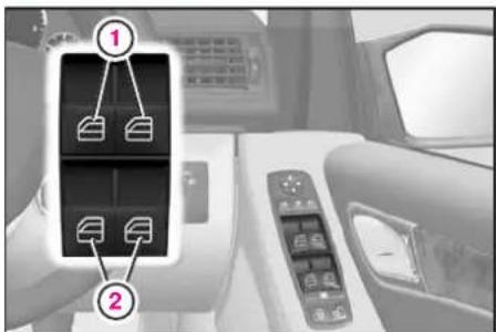 Mercedes-Benz AClass (2008) - ドアウインドウの開閉 - 1