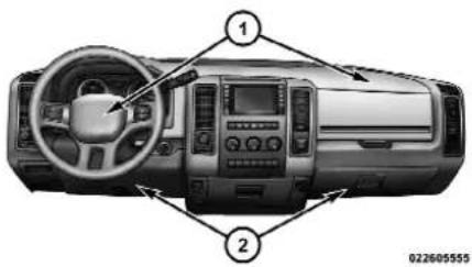 RAM 3500 (2012) - Systémederetenuecomplémentaire-Sacsgonflables - 1
