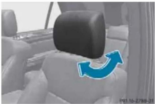 Mercedes-Benz MClass (2009) - フロトヘルストの角度調整 - 1