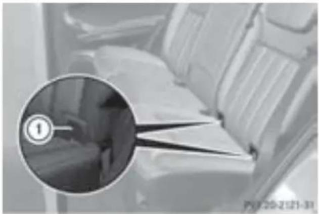 Mercedes-Benz MClass (2009) - チヤルドセーフテイシトを装着する - 1