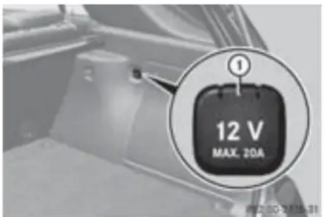 Mercedes-Benz MClass (2009) - 12V電源ソケット - 2
