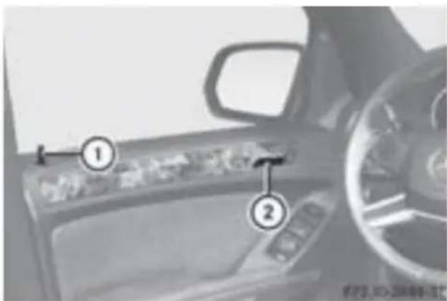 Mercedes-Benz MClass (2009) - ドアごとの解錠 / 施錠 - 1