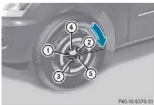 Mercedes-Benz MClass (2009) - 木イルボルトの締り付款 - 1