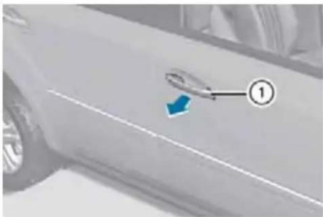 Mercedes-Benz MClass (2009) - 車外からのドアの開閉 - 1