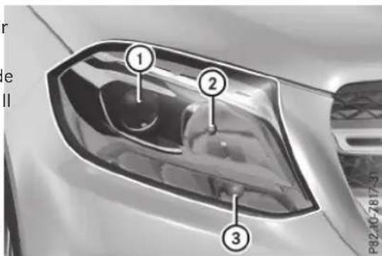Mercedes-Benz GLS (2017) - Vue d'ensemble du remplacement des ampôules - Types d'ampôules - 1