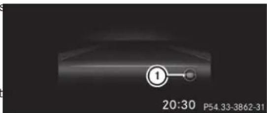 Mercedes-Benz GLS (2017) - Affichage sur le visuel multifonction - 1