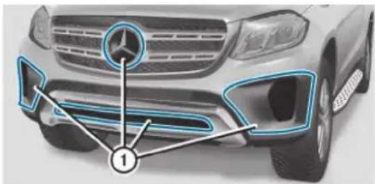 Mercedes-Benz GLS (2017) - Nettoyage des capteurs - 1