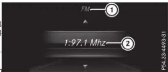 Mercedes-Benz GLS (2017) - Selection des stations radio - 1