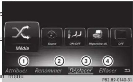 Mercedes-Benz GLS (2017) - Ajout d'un favori predefinié - 1
