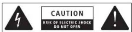CAUTION RISK OF ELECTRIC SHOCK DO NOT OPEN