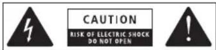 CAUTION RISK OF ELECTRIC SHOCK DO NOT OPEN