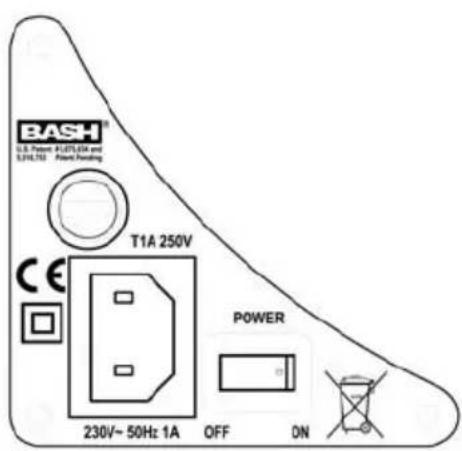 BASH® U.S. Power: 8.07E-634 and 3.914,751 Power Funding T1A 250V CE POWER 230V~ 50Hz 1A OFF DN