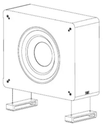 ELAC Muro SUB2010 - Emplacement de l'enceinte d'extrêmes basses - 2
