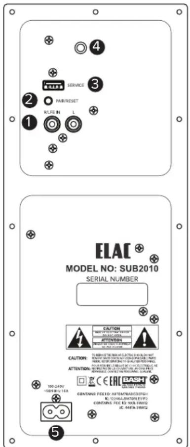 ELAC Muro SUB2010 - Commandes et indicateurs - 1