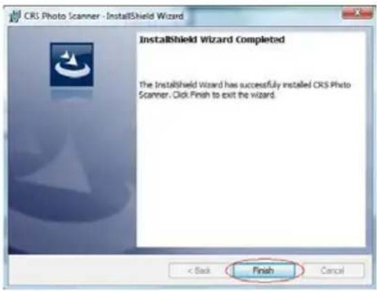 EASYPIX P500 - Quand celui ci est terminé,clinquer Finish . - 1