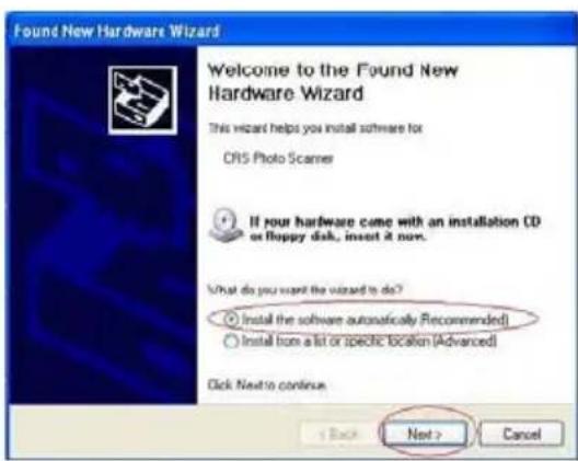 EASYPIX P500 - Ne pas insérer le CD et cliquer "Install the software automatically" le pilote est deja installé - 1