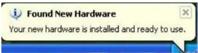 EASYPIX P500 - Ce message apparait quand l'installation est terminée - 1